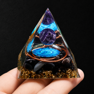Amethyst Ball Orgonite Pyramid
