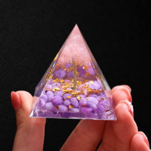 Amethyst Tree of Life Orgonite Pyramid
