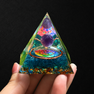 Amethyst Ball Orgonite Pyramid