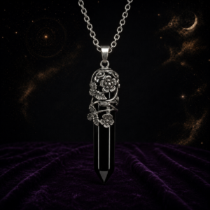 Divini Vintage Black Obsidian Pendulum