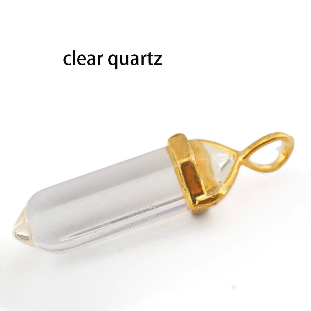 Clear Crystal Pendulum with necklace