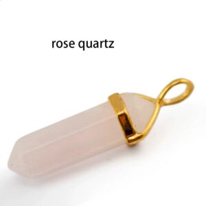 Rose Quartz Pendulum with Necklace